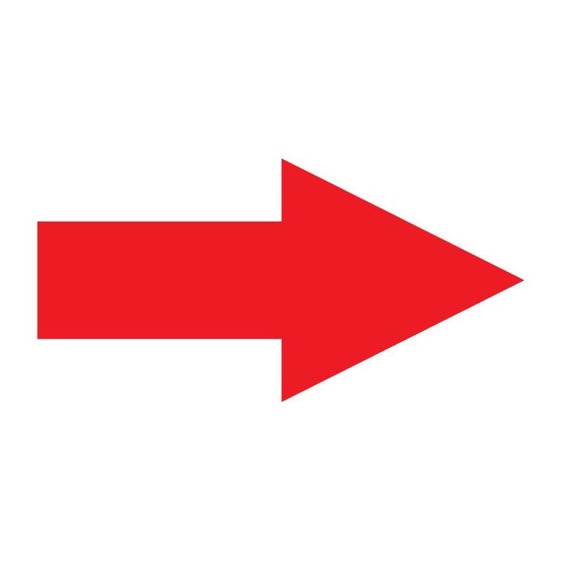 Röda pilar 200x100mm