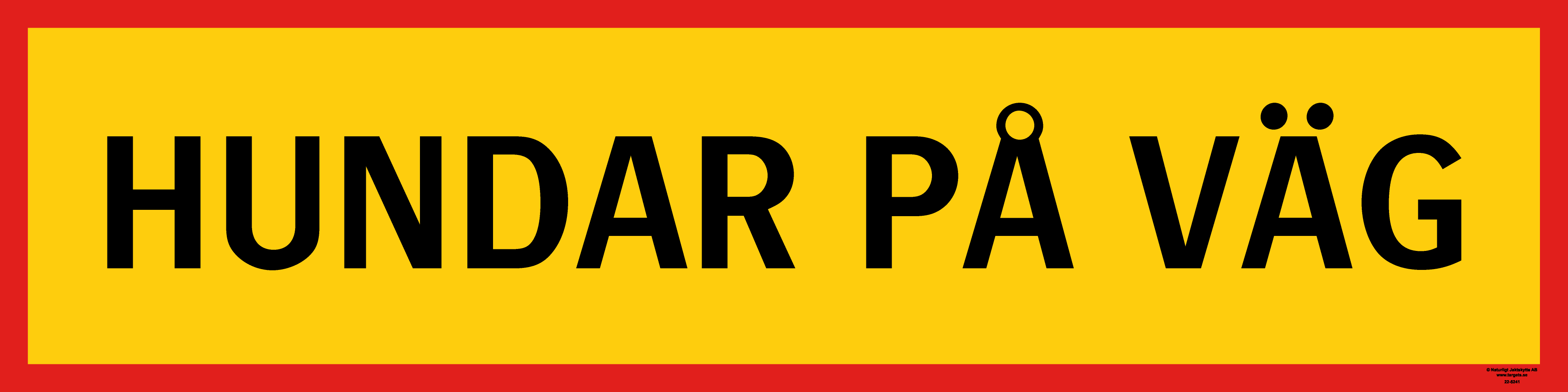 22-5241 Reflexbanderoll "Hundar på väg"