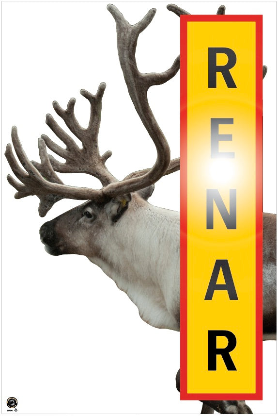 22-5245 Varningsskylt Renar reflex 1000x1500mm