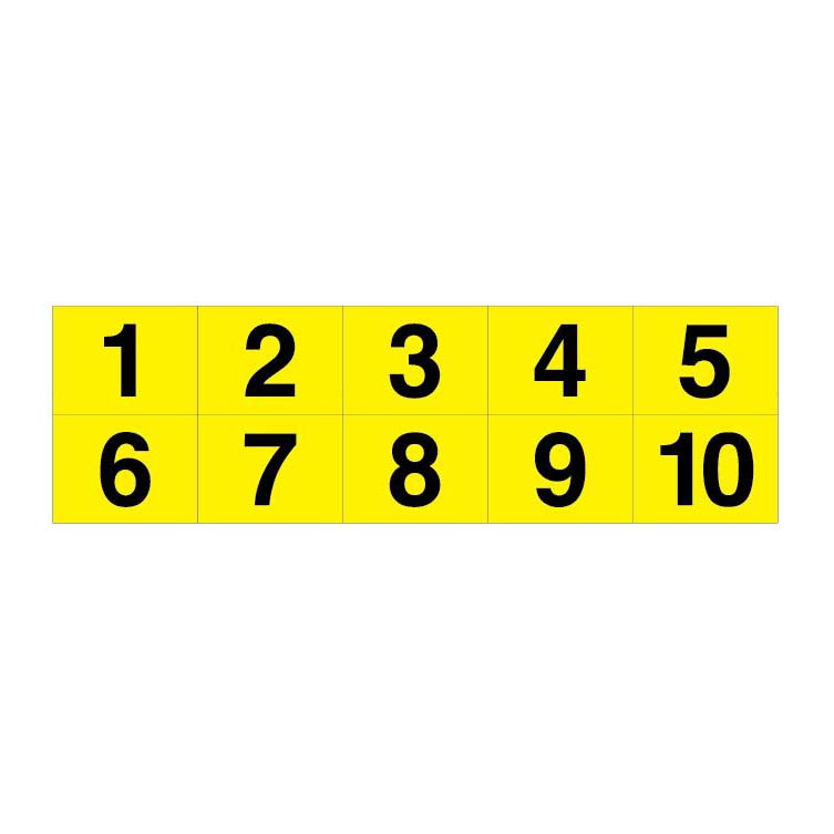 Passnummerskyltar Nr 1-10